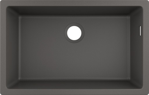 Chiuveta bucatarie Hansgrohe S510-U660 SilicaTec 660  cu 1 cuva  45x71x19cm  montare sub blat  stone grey