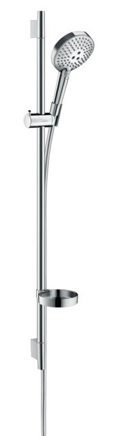 Set de dus Hansgrohe Raindance Select S 240 PowderRain cu para 3 jeturi  furtun si bara de dus 90cm
