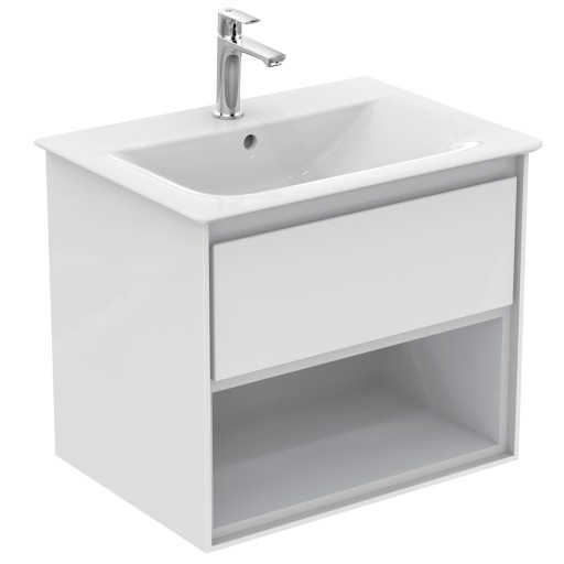 Dulap baza suspendat Ideal Standard Connect Air 60x44cm  alb lucios/gri
