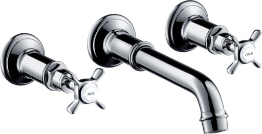 Baterie lavoar Axor Montreux cu pipa 165-225mm  din 3 elemente  necesita corp ingropat  crom