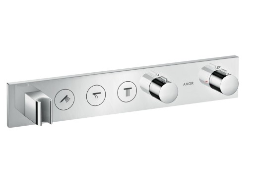Baterie cada - dus termostatata Axor Select 530x90 cu 3 functii si FixFit cu agatatoare de dus  montaj incastrat  necesita corp ingropat