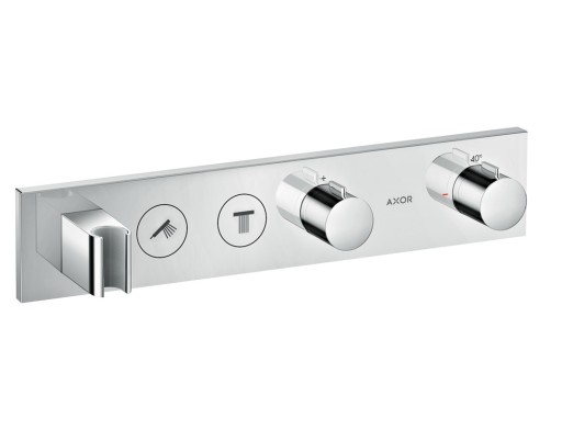 Baterie cada - dus termostatata Axor Select 460x90  FixFit cu agatatoare de dus  montaj incastrat  necesita corp ingropat