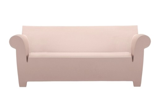 Canapea Kartell Bubble Club cu doua locuri  design Philippe Starck  195cm  cipria