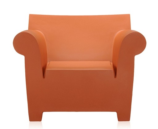 Fotoliu Kartell Bubble  design Philippe Starck  ocru
