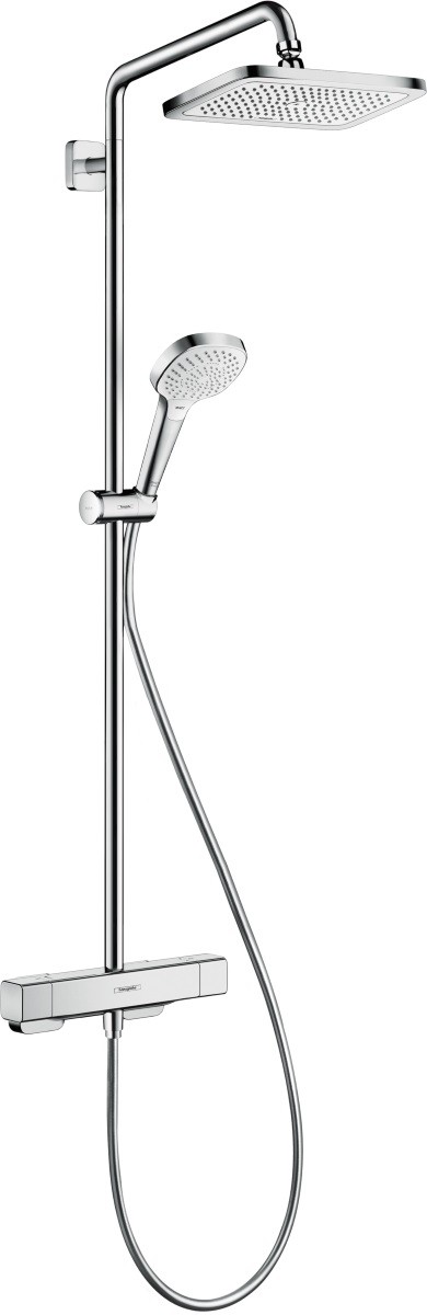 Coloana de dus Hansgrohe Croma E 280 EcoSmart cu baterie de dus termostatata  1 jet si 9l/min