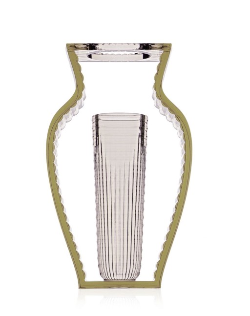 Vaza Kartell I Shine design Eugeni Quitllet  20x33cm  verde transparent