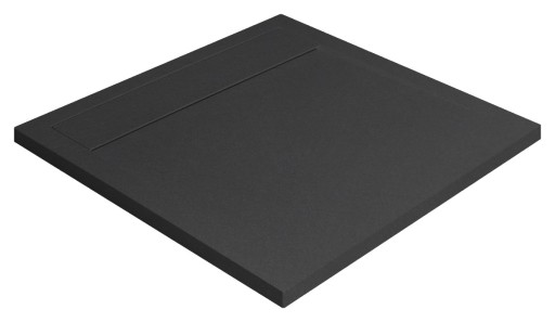 Cadita dus patrata slim Radaway Teos C 90x90x4cm  marmura  antracit