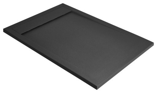 Cadita dus dreptunghiulara slim Radaway Teos F 140x90x4cm  marmura  antracit