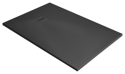 Cadita dus dreptunghiulara slim Radaway Kyntos F 120x100x3cm  marmura  antracit