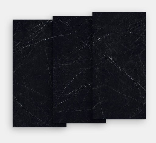 Gresie portelanata FMG Marmi Maxfine 150x150cm  6mm  Black Marquinia Lucidato