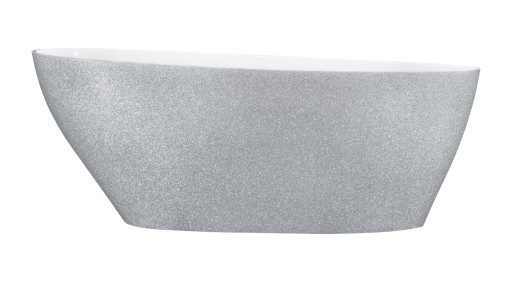 Cada freestanding Besco Goya Glam 160x70cm  argintiu