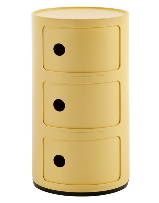 Comoda modulara Kartell Componibili Bio 3 design Anna Castelli Ferrieri  galben