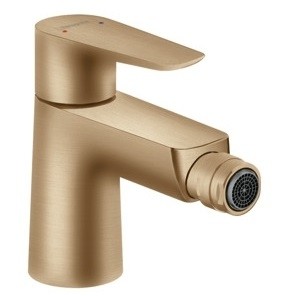 Baterie bideu Hansgrohe Talis E cu ventil pop-up  bronz periat