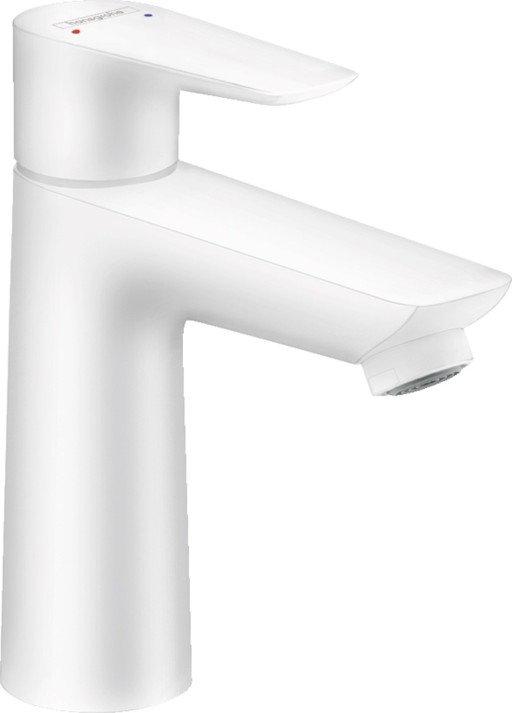Baterie lavoar Hansgrohe Talis E 110  ventil pop-up  alb mat