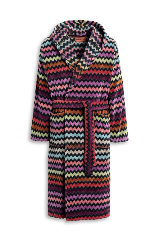Halat de baie cu gluga Missoni Warner L  culoare 159