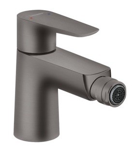 Baterie bideu Hansgrohe Talis E cu ventil pop-up  negru periat
