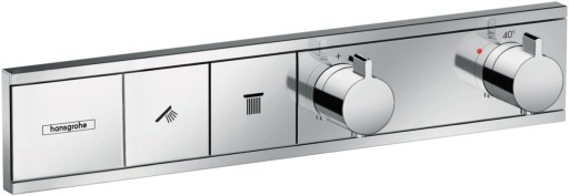 Baterie cada - dus termostatata Hansgrohe RainSelect cu montaj incastrat  necesita corp ingropat  crom