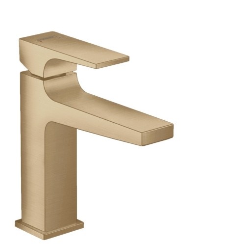 Baterie lavoar Hansgrohe Metropol 110  ventil push-open  bronz periat
