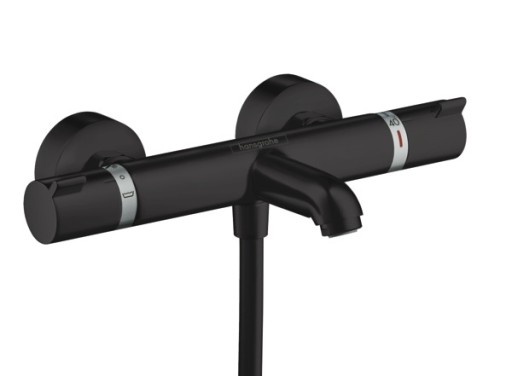 Baterie cada termostatata Hansgrohe Ecostat Comfort  negru mat