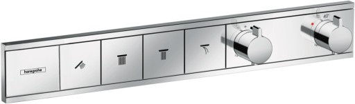 Baterie cada - dus termostatata Hansgrohe RainSelect cu 4 functii  montaj incastrat  necesita corp ingropat  crom