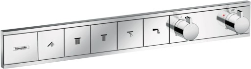 Baterie cada - dus termostatata Hansgrohe RainSelect cu 5 functii  montaj incastrat  necesita corp ingropat  crom