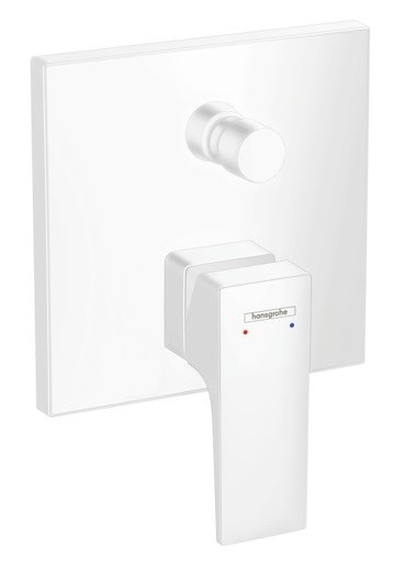 Baterie cada - dus Hansgrohe Metropol montaj incastrat  necesita corp ingropat  alb mat