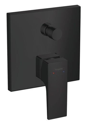 Baterie cada - dus Hansgrohe Metropol montaj incastrat  necesita corp ingropat  negru mat