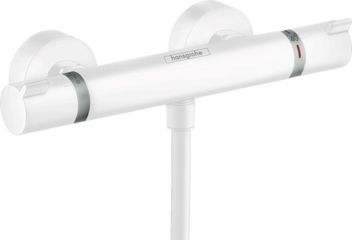 Baterie dus termostatata Hansgrohe Ecostat Comfort  alb mat