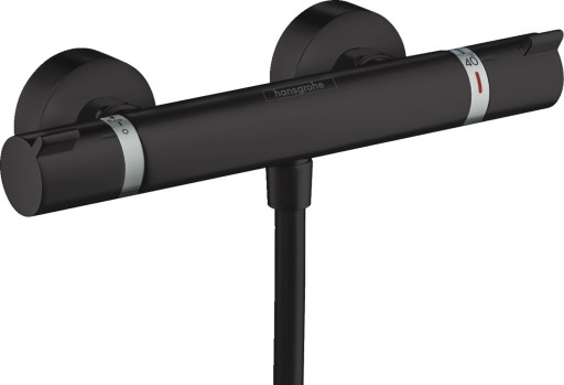 Baterie dus termostatata Hansgrohe Ecostat Comfort  negru mat