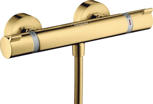 Baterie dus termostatata Hansgrohe Ecostat Comfort  gold optic lustruit