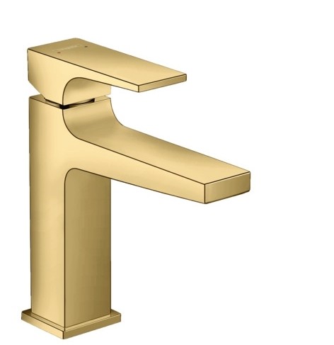 Baterie lavoar Hansgrohe Metropol 110  ventil push-open  gold optic lustruit