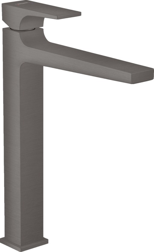 Baterie lavoar Hansgrohe Metropol 260  ventil push-open  pentru lavoar tip bol  negru periat