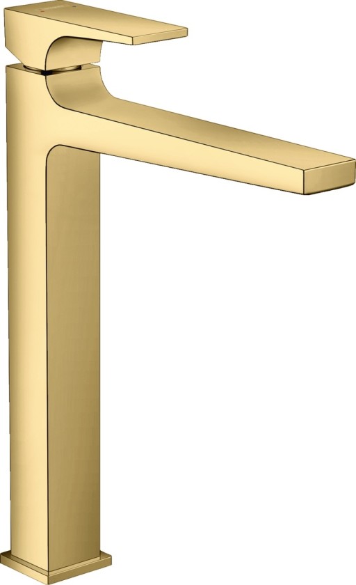 Baterie lavoar Hansgrohe Metropol 260  ventil push-open  pentru lavoar tip bol  gold optic lustruit