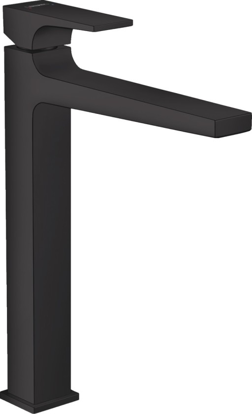 Baterie lavoar Hansgrohe Metropol 260  ventil push-open  pentru lavoar tip bol  negru mat