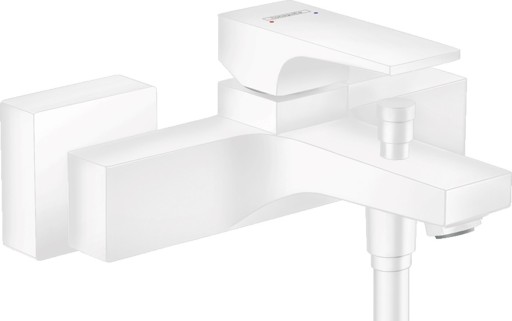 Baterie cada Hansgrohe Metropol  proiectie 18cm  alb mat