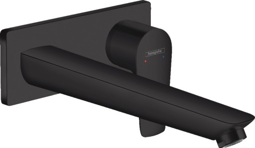 Baterie lavoar Hansgrohe Talis E cu pipa 225 mm  montaj incastrat  necesita corp ingropat  negru mat