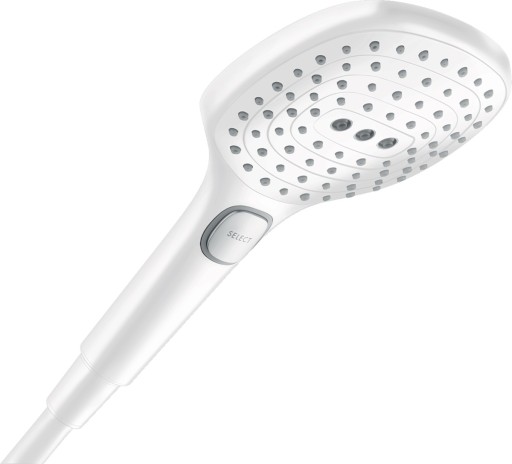 Para de dus Hansgrohe Raindance Select E 120 cu 3 jeturi  alb mat
