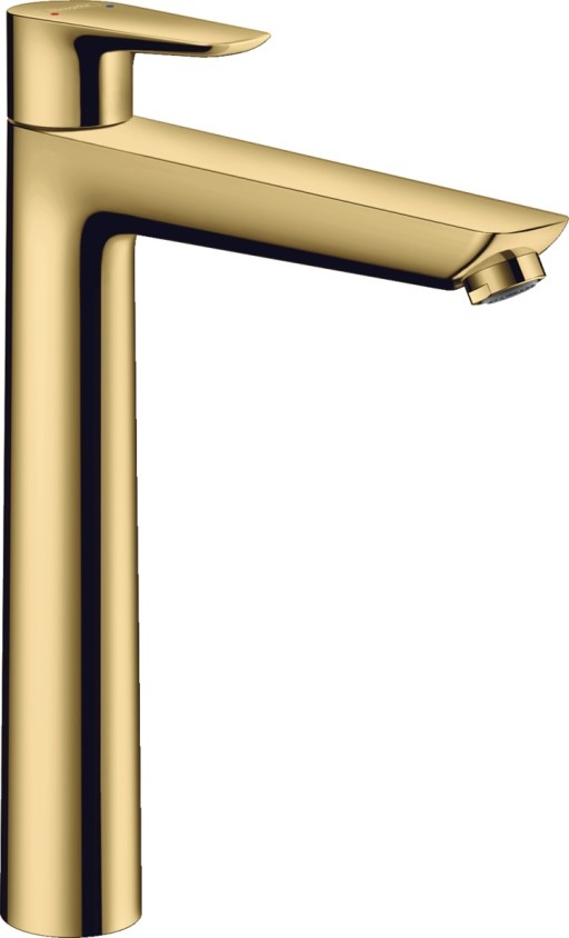 Baterie lavoar Hansgrohe Talis E 240  ventil pop-up  pentru lavoar tip bol  gold optic lustruit