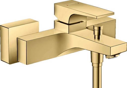 Baterie cada Hansgrohe Metropol  proiectie 18cm  gold optic lustruit