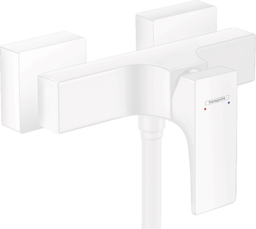 Baterie dus Hansgrohe Metropol  alb mat