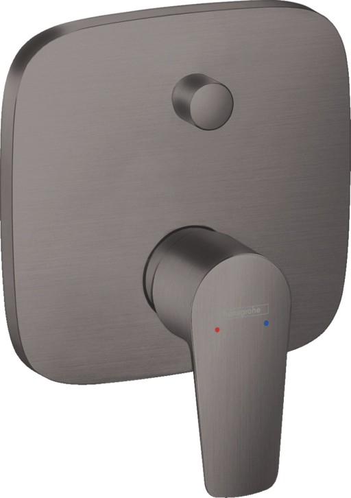 Baterie cada - dus Hansgrohe Talis E cu montaj incastrat  necesita corp ingropat  negru periat