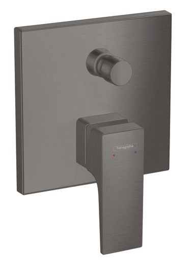 Baterie cada - dus Hansgrohe Metropol montaj incastrat  necesita corp ingropat  negru periat