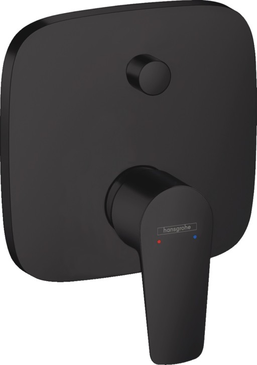 Baterie cada - dus Hansgrohe Talis E cu montaj incastrat  necesita corp ingropat  negru mat