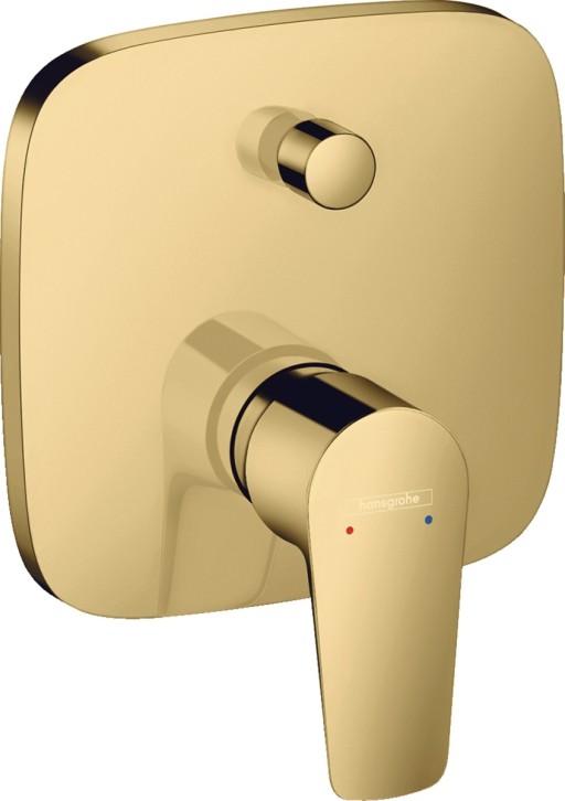 Baterie cada - dus Hansgrohe Talis E cu montaj incastrat  necesita corp ingropat  gold optic lustruit