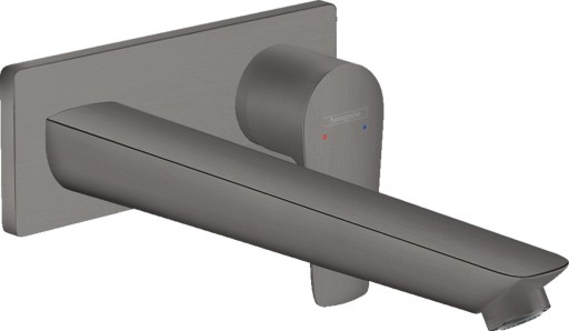 Baterie lavoar Hansgrohe Talis E cu pipa 225 mm  montaj incastrat  necesita corp ingropat  negru periat