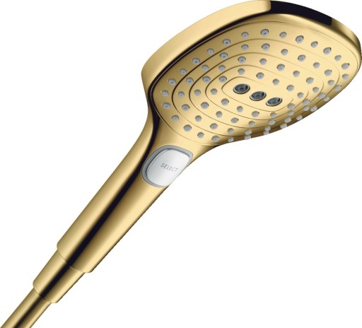 Para de dus Hansgrohe Raindance Select E 120 cu 3 jeturi  gold optic lustruit