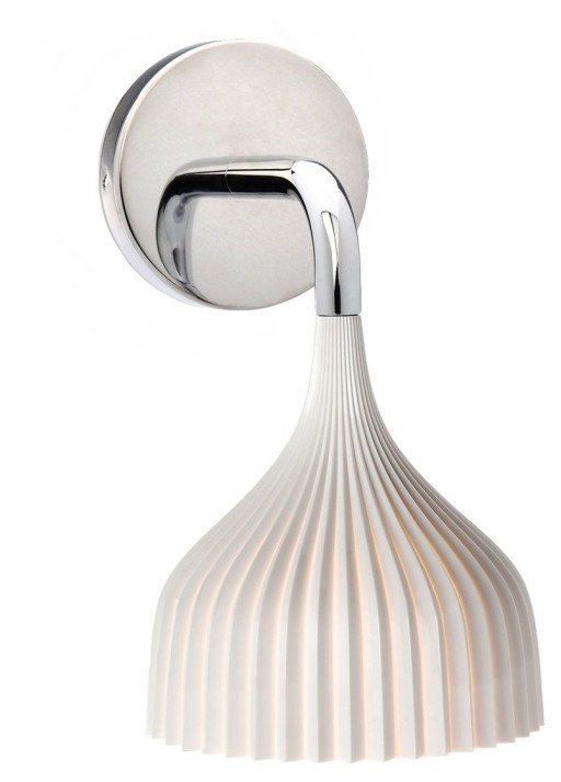 Aplica de perete Kartell E design Ferruccio Laviani  max 28W E14  d 13.5cm  alb mat