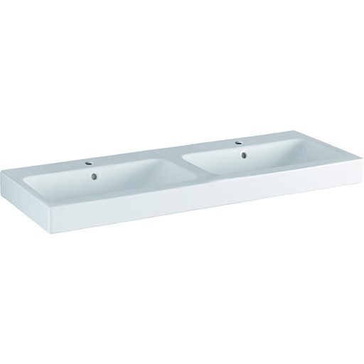 Lavoar dublu Geberit iCon 120x48.5cm  montare pe mobilier  alb