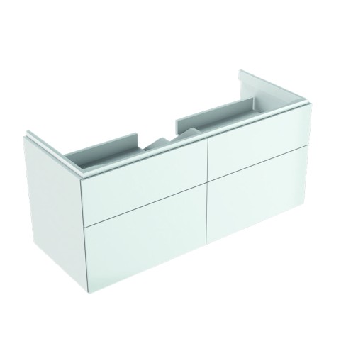 Dulap baza Geberit Xeno2 117.4cm cu patru sertare  alb lucios