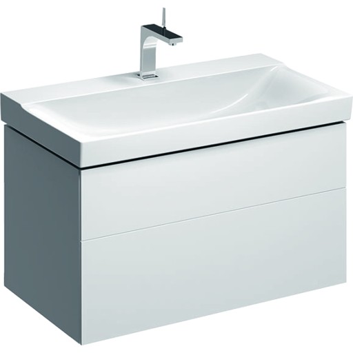Dulap baza Geberit Xeno2 88x46.2cm cu doua sertare  alb lucios